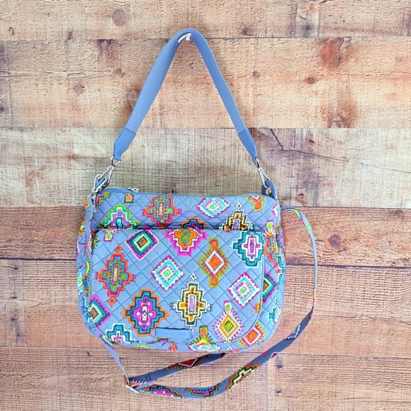 Vera Bradley Signature Print Carson (Retired) Shoulder/Crossbody Bag - Picture 1 of 12